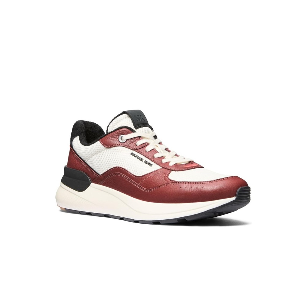 New MICHAEL KORS MK trevor trainer in size 8.5 mesh/-leather- MK flagship men